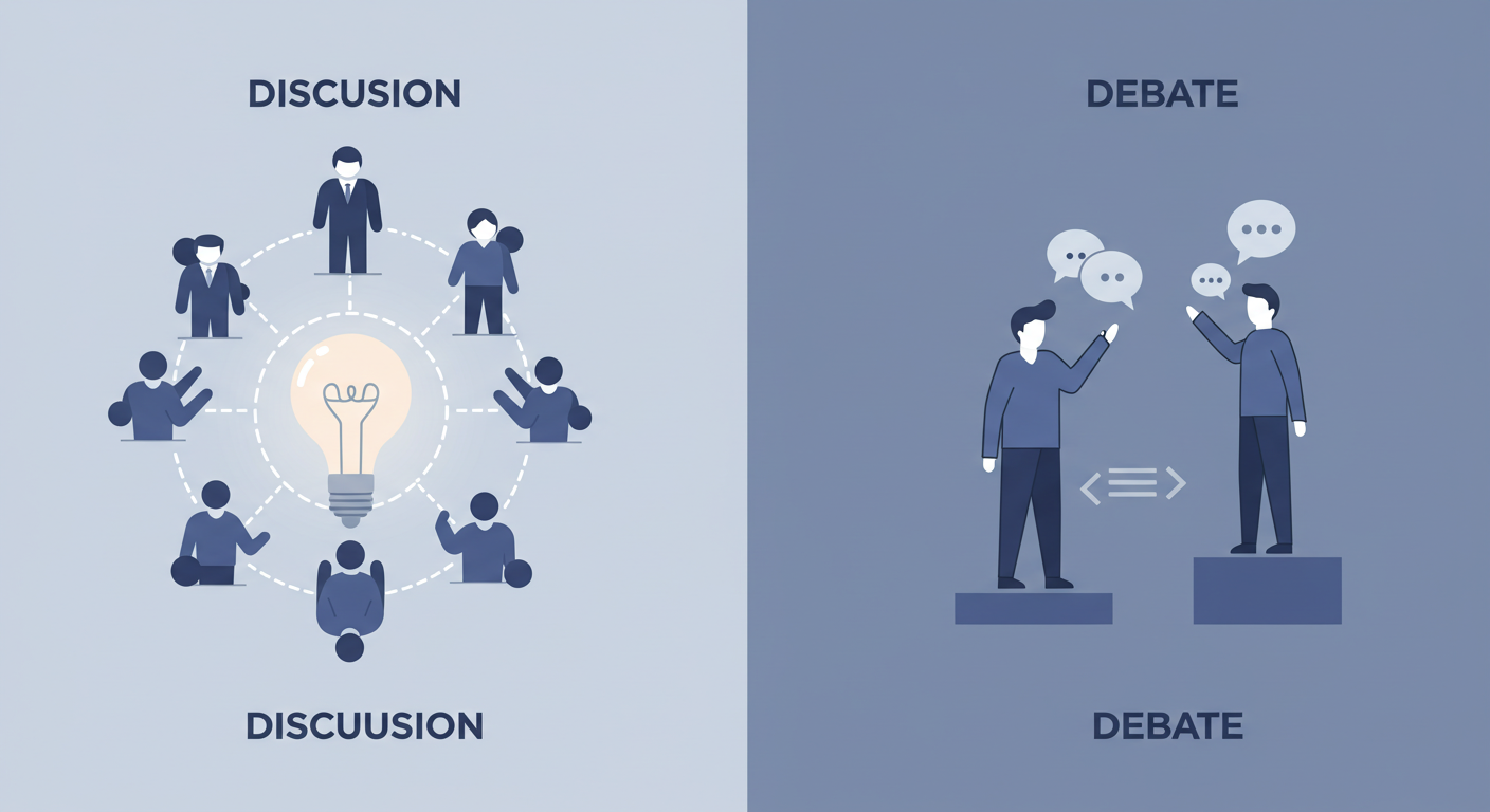 토의와 토론의 차이, 이제 헷갈리지 마세요! 완벽 정리 가이드