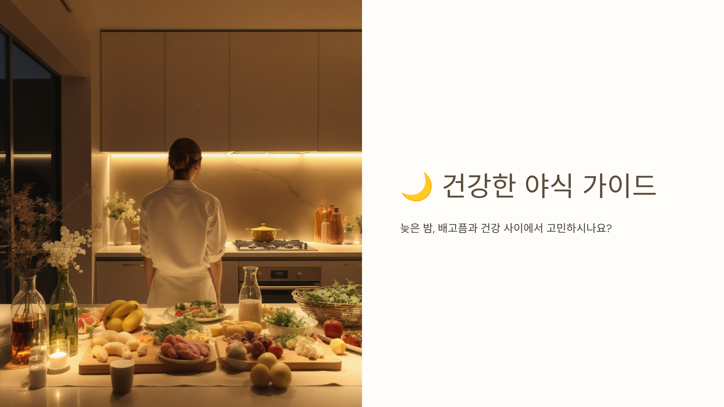 건강한 야식 메뉴 똑똑하게 즐기는 법