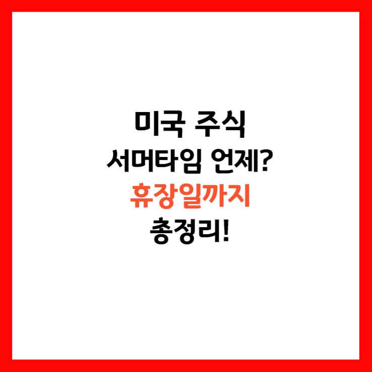 미국 썸머타임