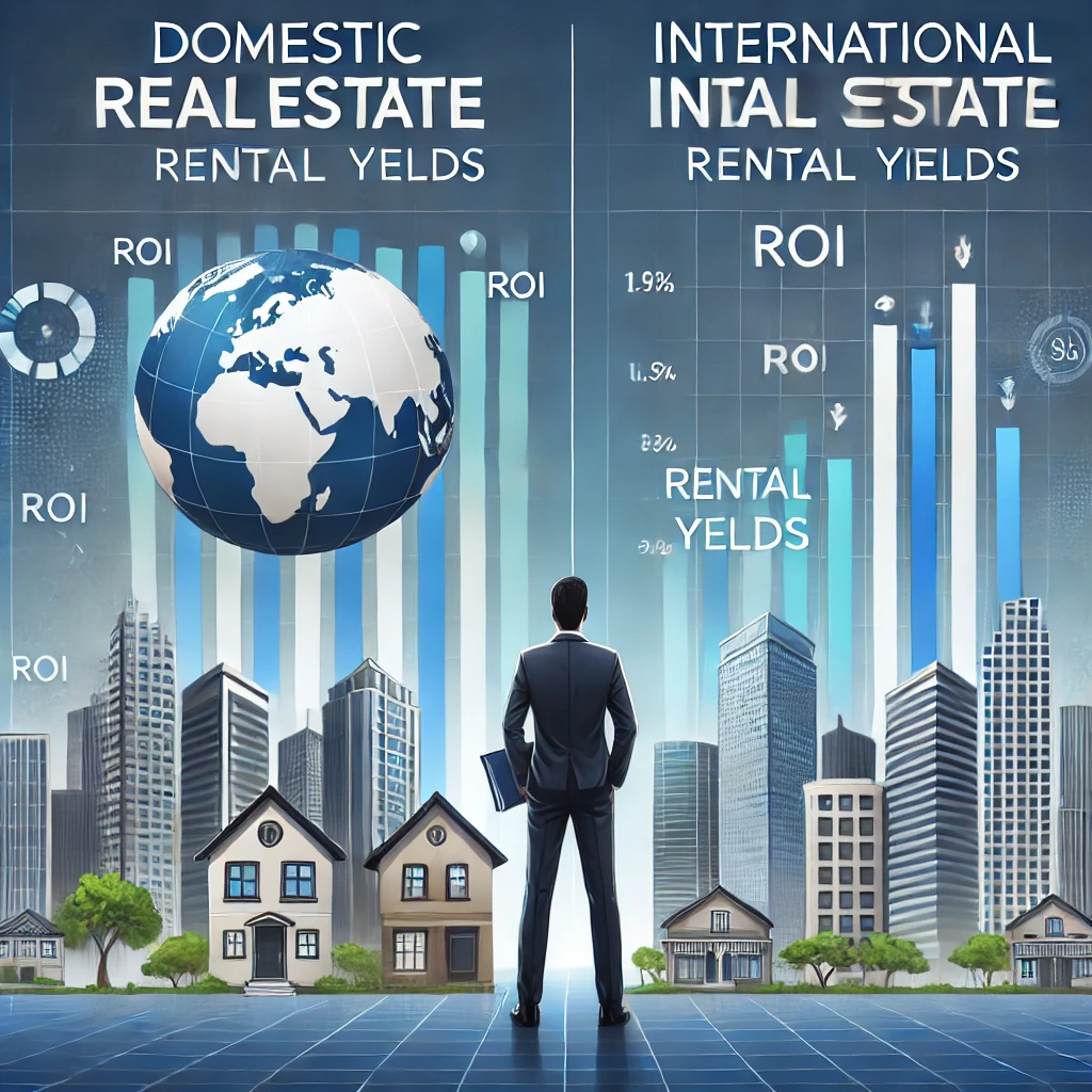 국내 vs 해외 부동산 투자 비교: 국내와 해외 부동산 시장 수익률을 분석하는 투자자.