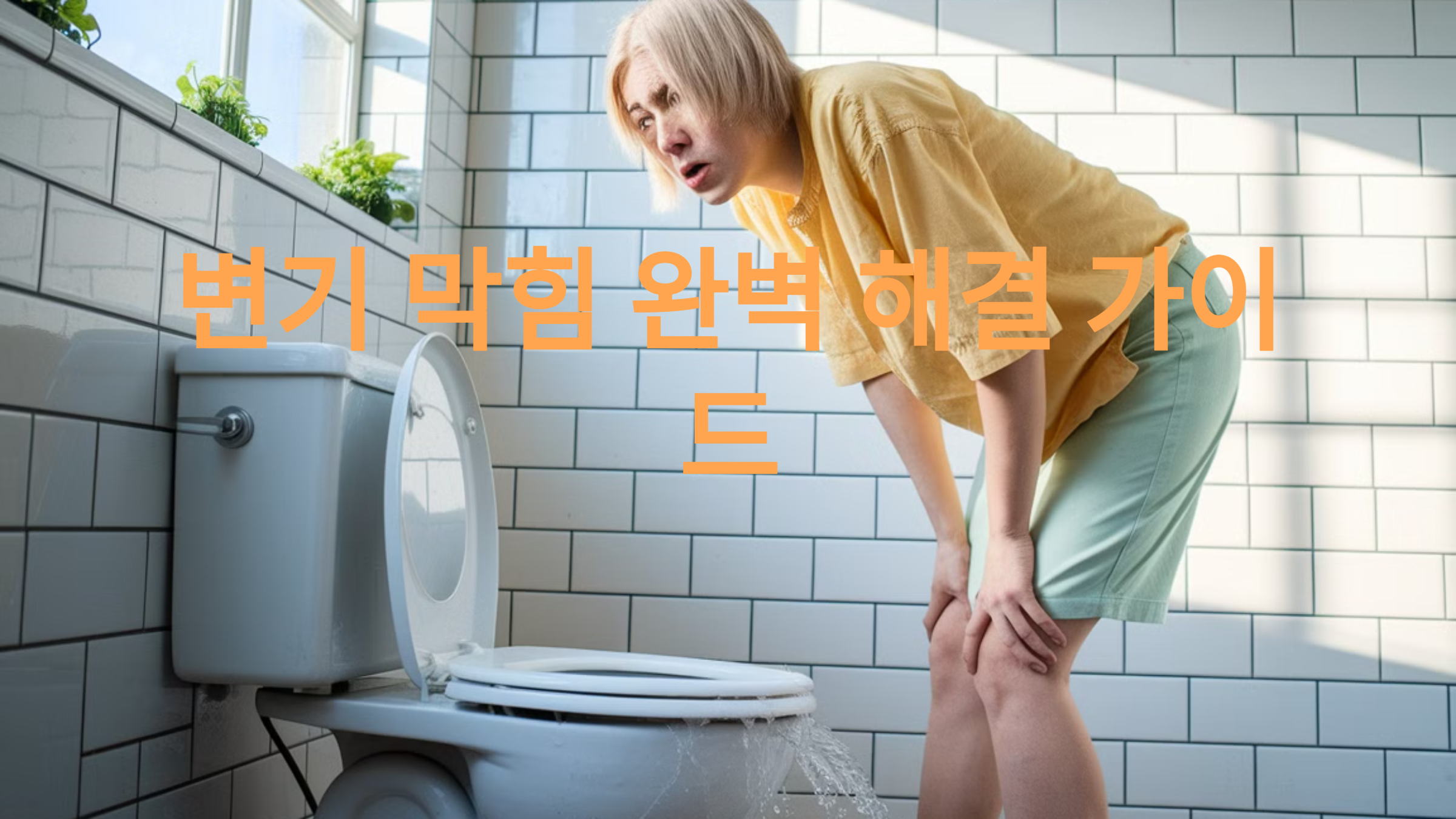 변기 막혔을 때 해결 방법