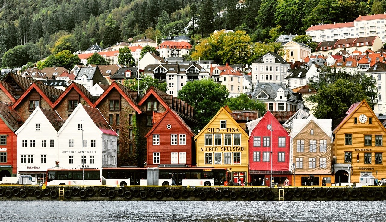 Bergen 집들 사진