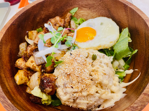 닭다리살 샐러드 덮밥, 싱싱 샐러드(다산점)