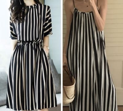 상체통통여성-스트라이프는세로를선택