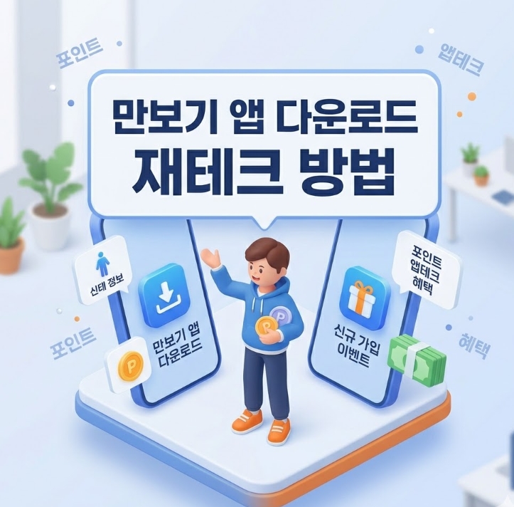 만보기 앱 다운로드 설치 및 이용방법