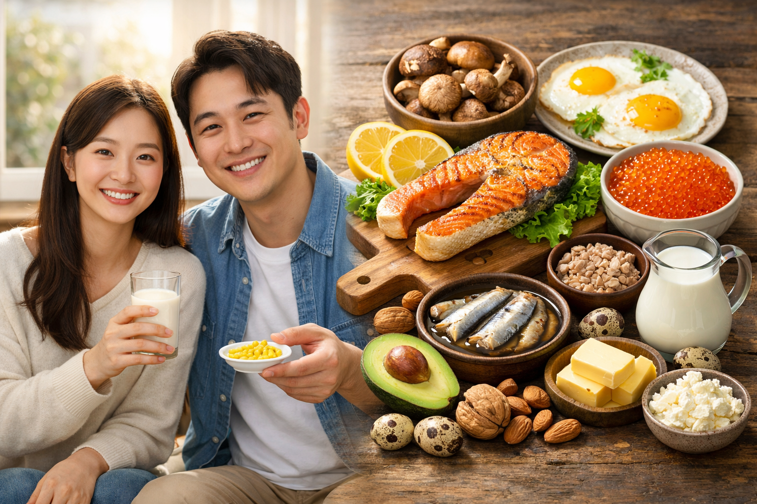 비타민D 음식 조합