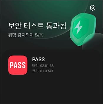 보안테스트 통과