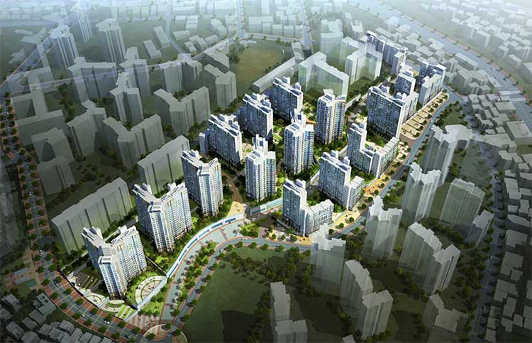 신정 4구역 재건축 조감도