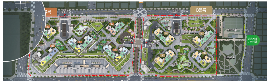 인천 계양 제일풍경채 - 단지배치도