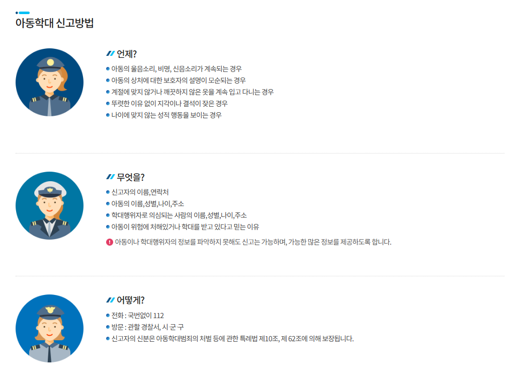 학대피해아동쉼터 지원기준정리