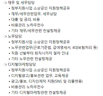 컨설팅업무