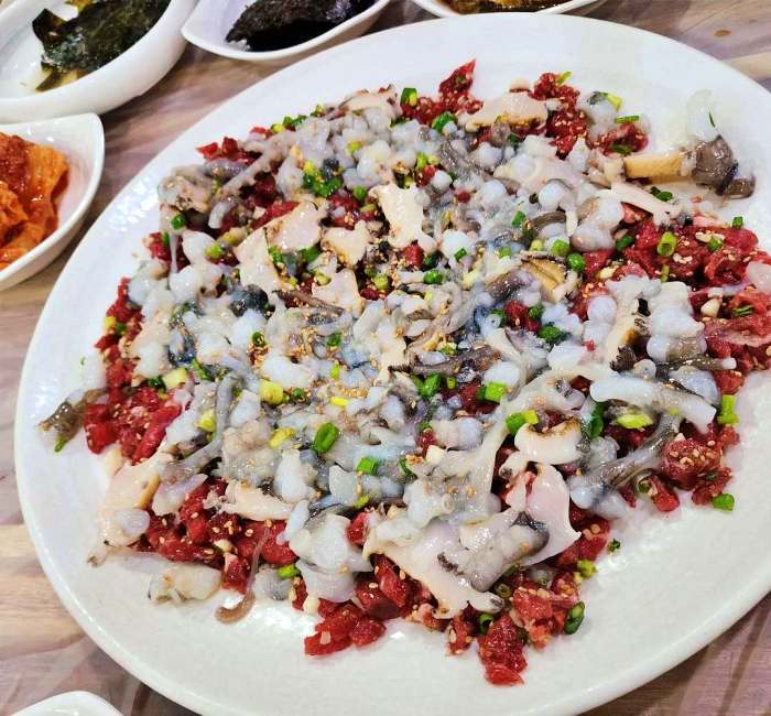 6시내고향 목포 남진 야시장 낙지 호롱 낙지탕탕이 제철회 맛집