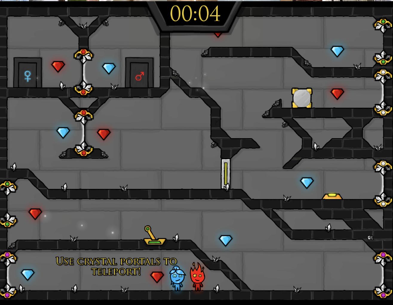 물불게임 크리스탈 템플 튜토리얼