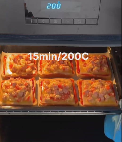 200°C 예열된 오븐에서 15분간