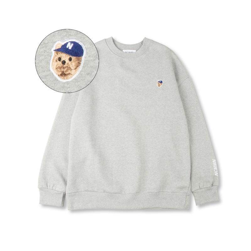 노이커먼 베어 스몰패치 맨투맨