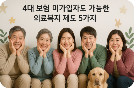 4대 보험 미 가입자도 혜택 받을 수 있는 복지 정보