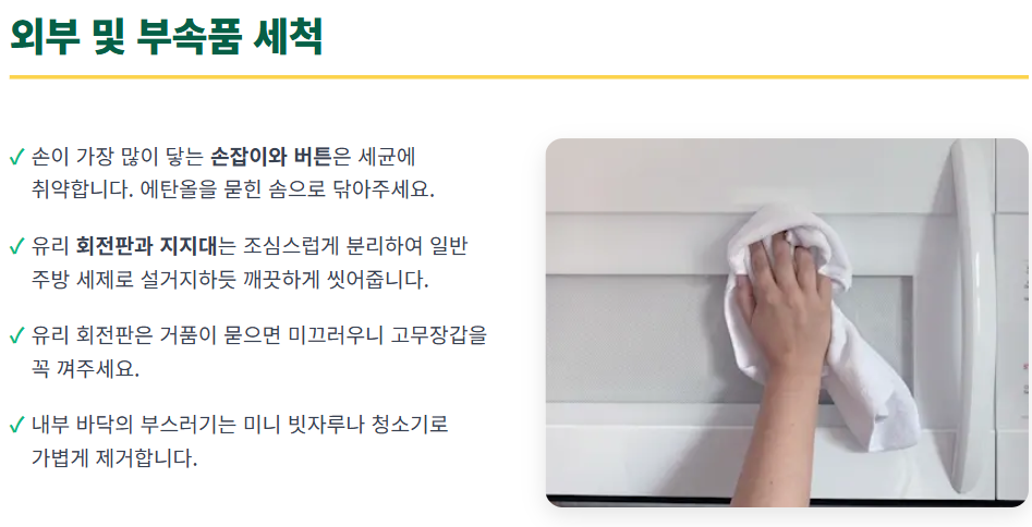 전자레인지 청소법