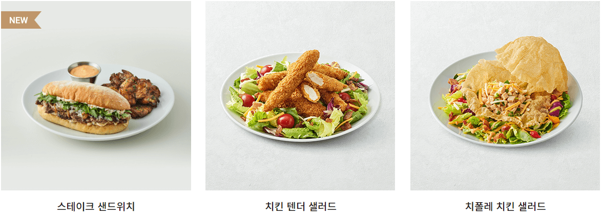 아웃백 런치 치킨텐더 샐러드