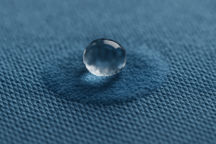 흡습속건 기능을 실험하는 원단 테스트 이미지