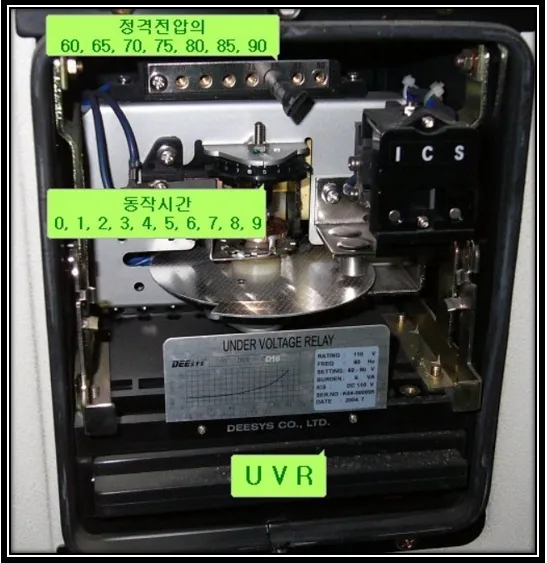 저전압 계전기 아날로그 방식