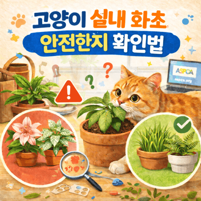 고양이와 함께 사는 집, 고양이에게 위험한 식물 vs 안전한 식물 구별법