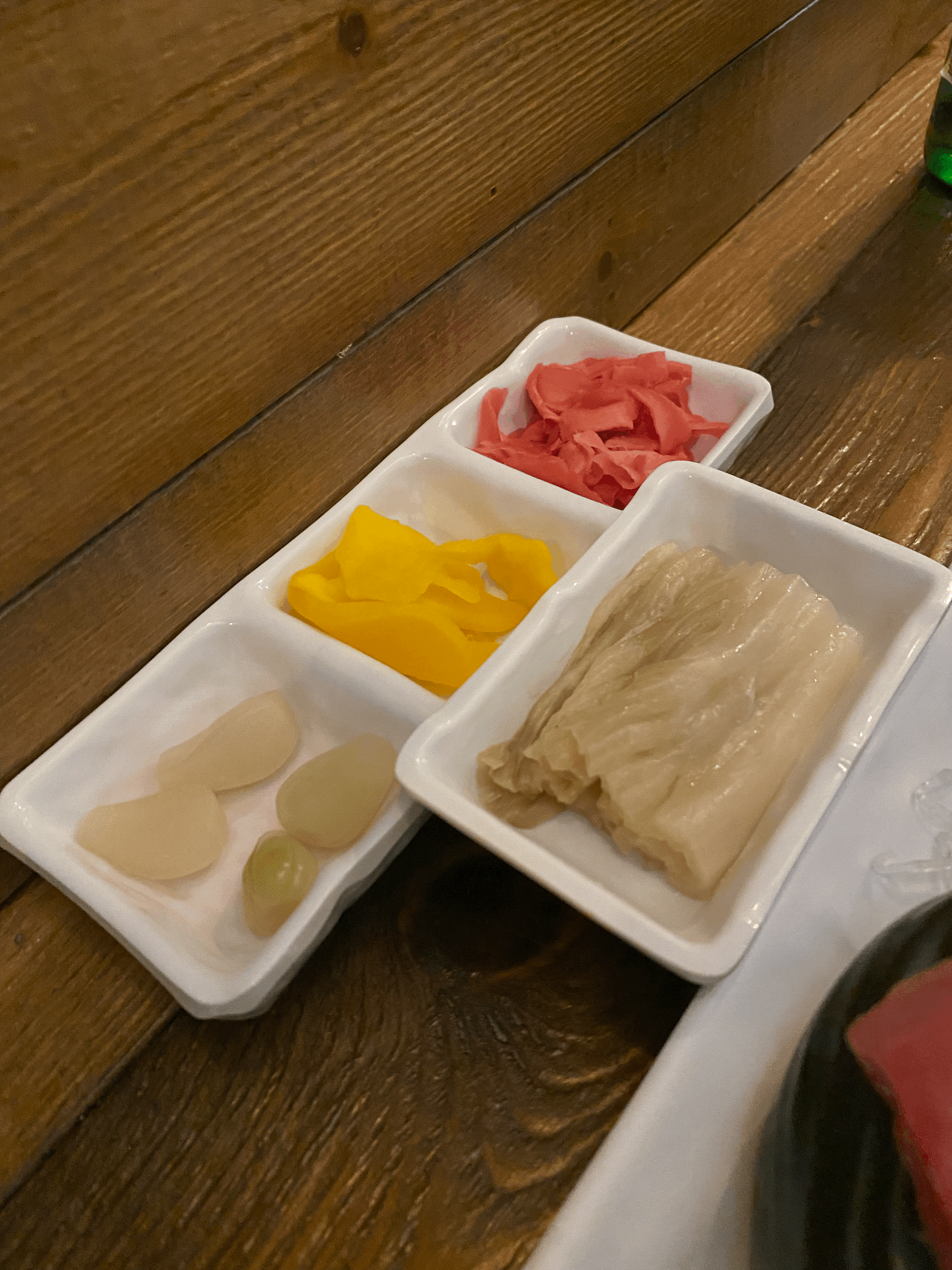 골목참치 밑반찬