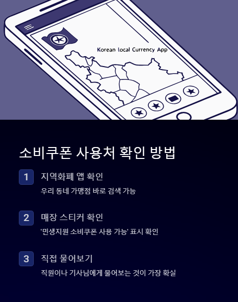 소비쿠폰 사용처 확인 방법