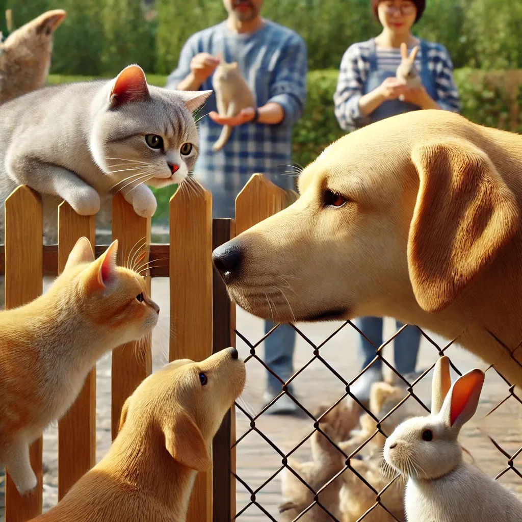 강아지가 다른 동물과 친해지게 하는 방법