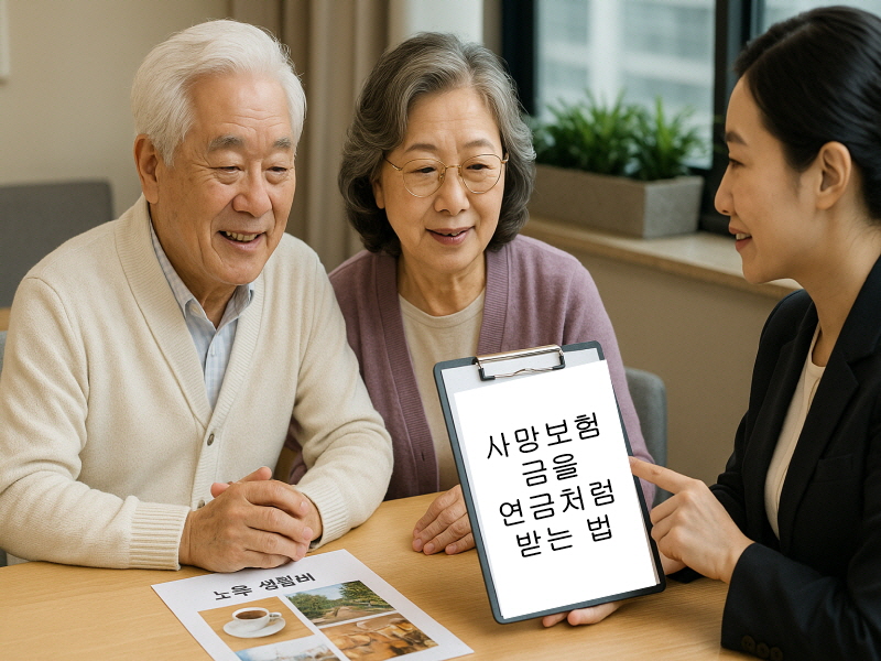 사망보험금 연금처럼 받는 법｜유동화 종신보험 완전 정리