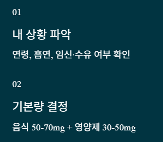 비타민c 하루권장량 