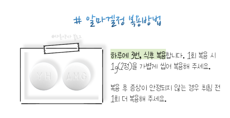 알마겔정-복용법