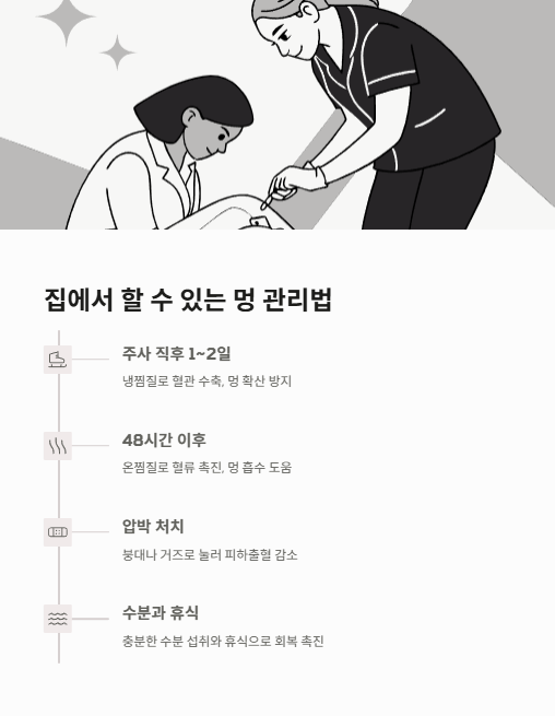 집에서 할 수 있는 멍 관리법