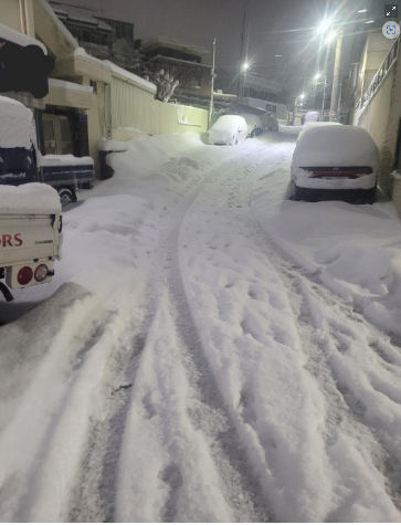 쿠팡맨이_배송중_올린_눈쌓여있는_사진(3)