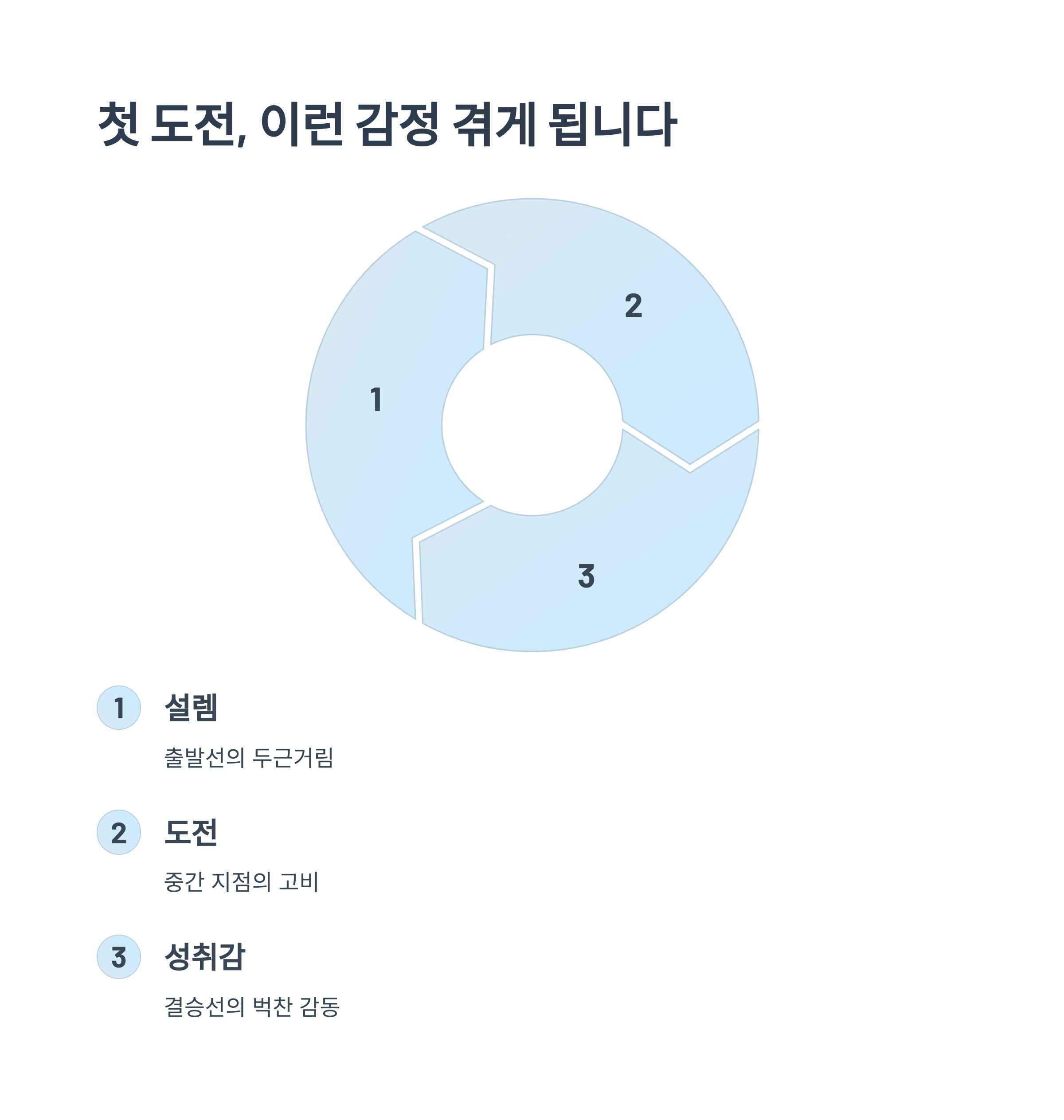 마라톤 첫 도전의 감정 공유