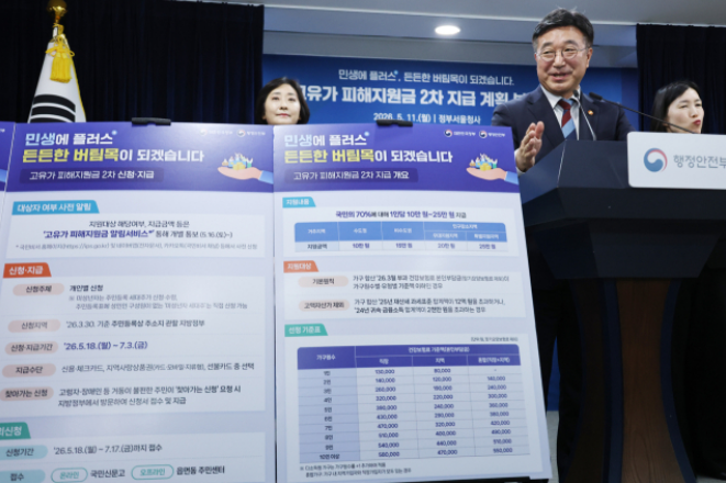 고유가 피해지원금 2차 금액&middot;대상 확인 방법