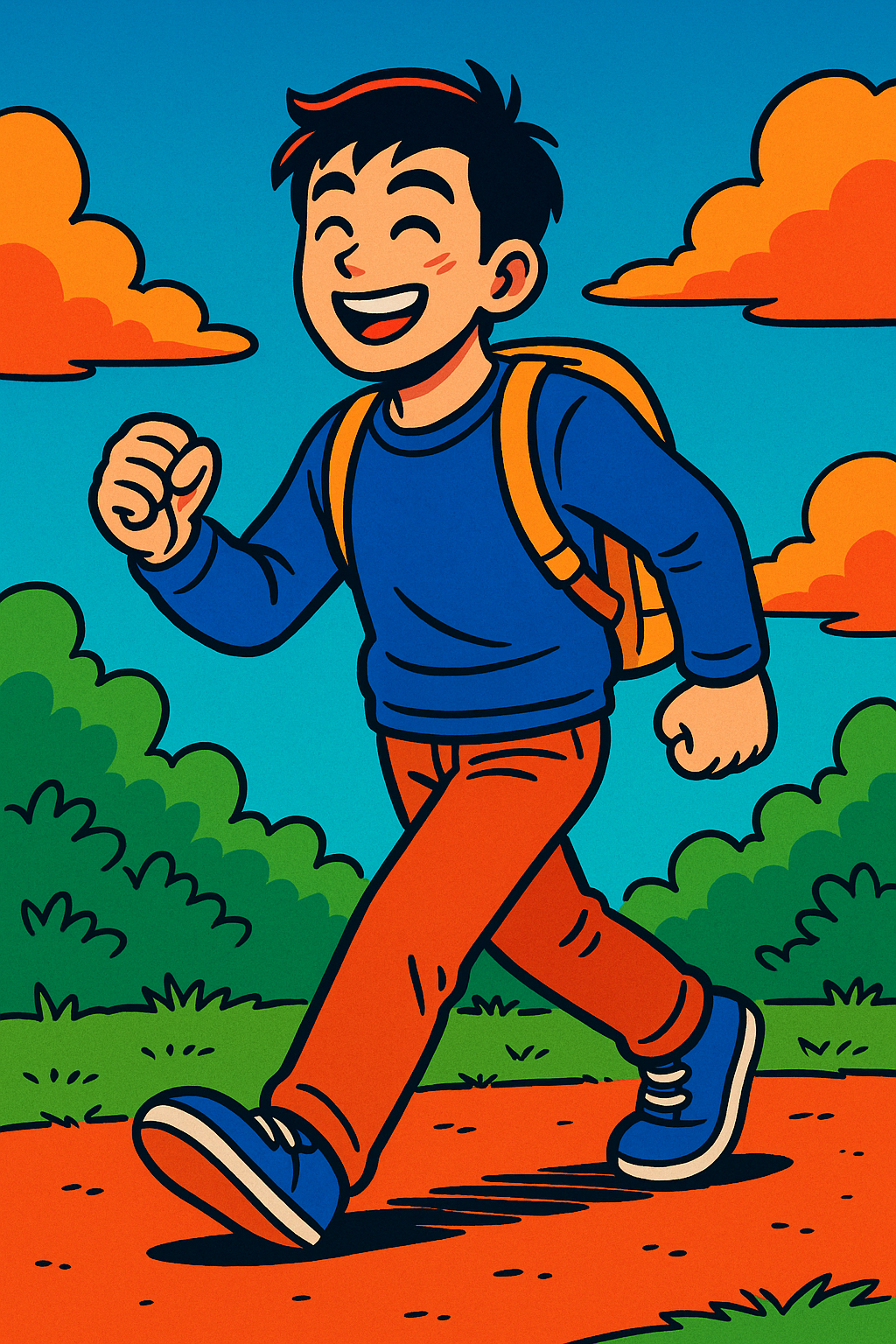 실패 후 멈추지 않고 앞으로 걸어가는 모습