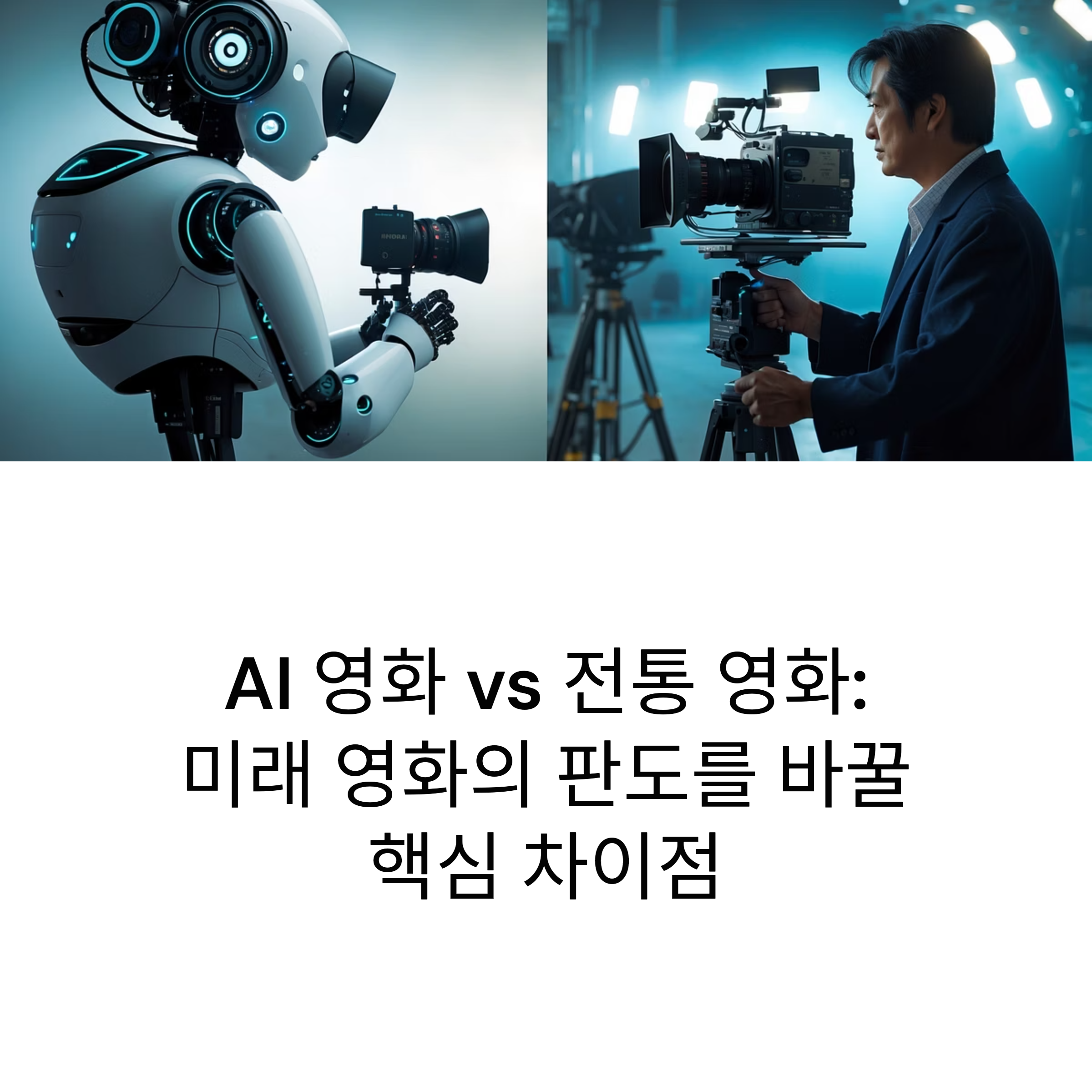 AI로 만들어진 영화와 전통 영화의 핵심 차이점과 미래 영향력을 비교