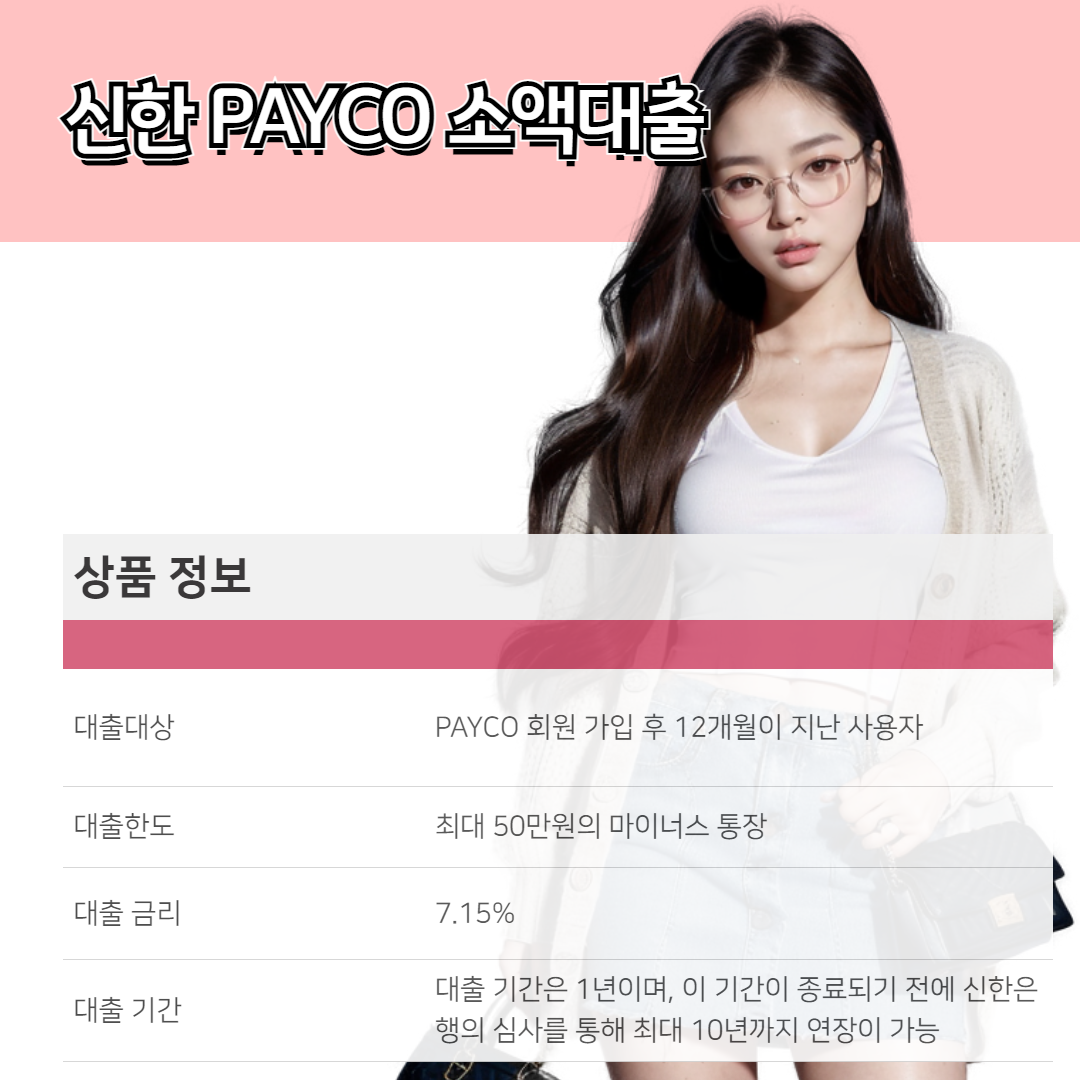 신한은행 소액대출 신한 PAYCO 소액대출