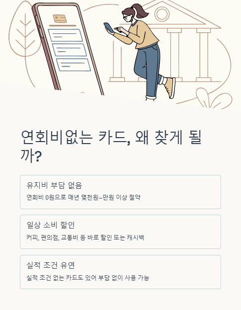 연회비없는 카드 왜 찾게 될까?