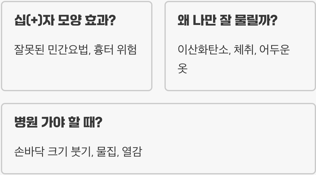 모기물렸을때 긁으면 안 되는 이유, 2차 감염과 흉터 위험성 설명