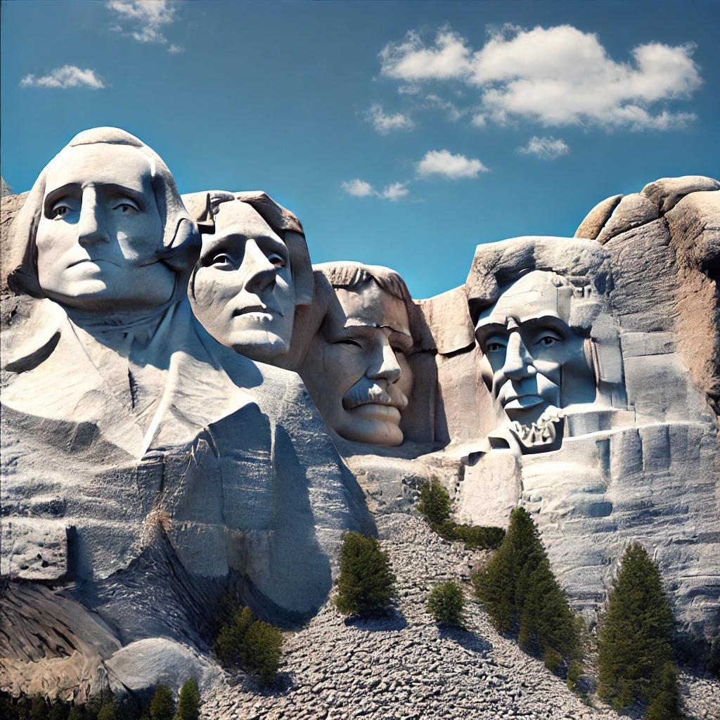 미국 대통령 조각상