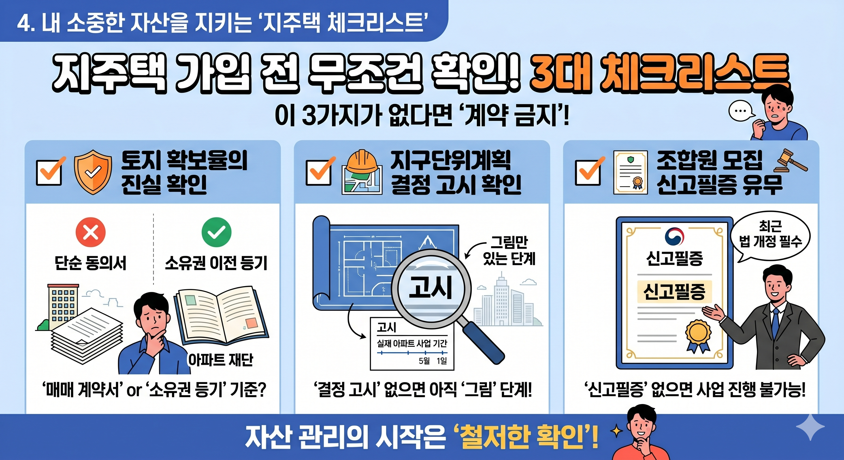 내 소중한 자산을 지키는 '지주택 체크리스트'