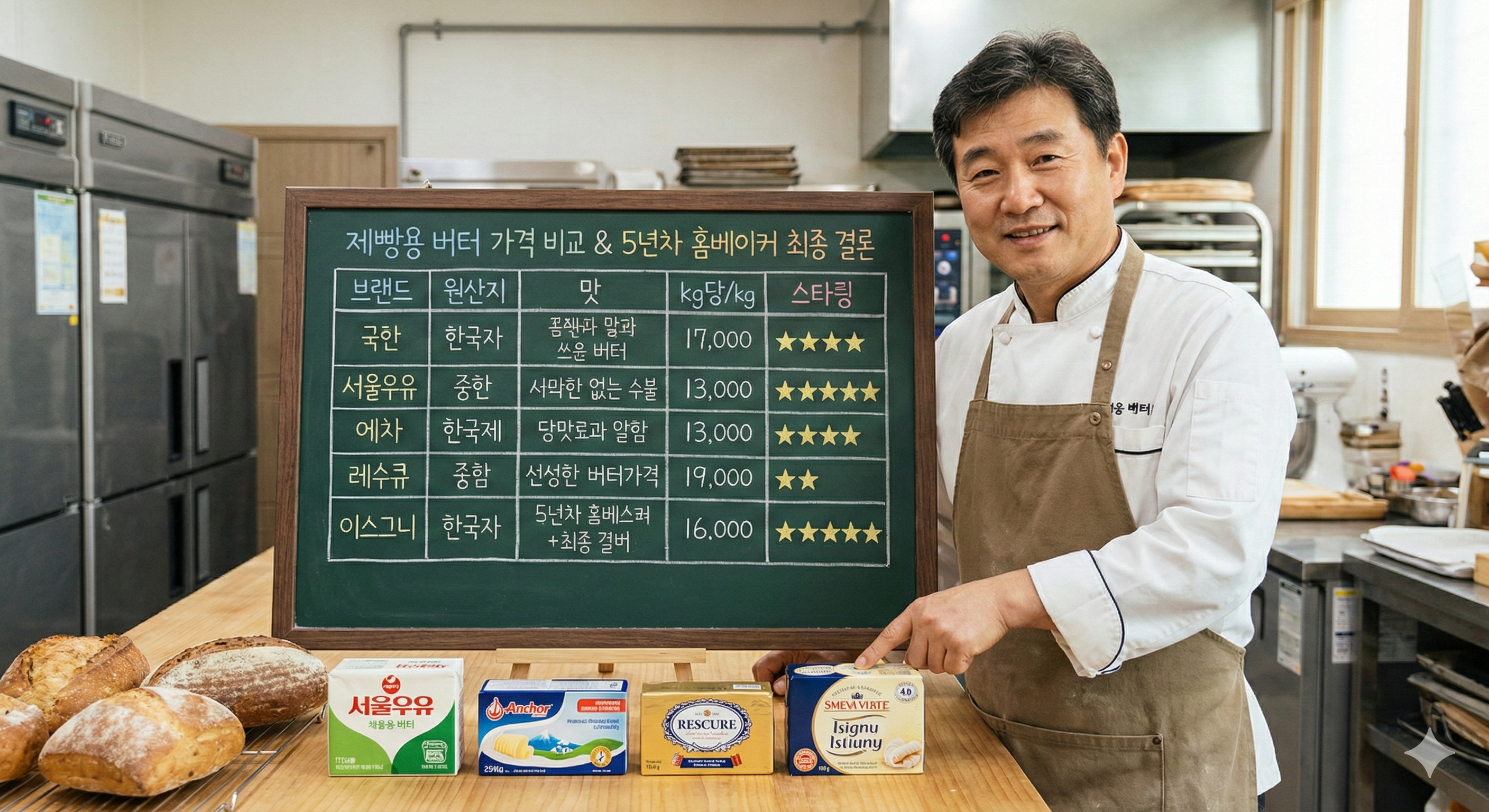 제빵용 버터 가격 비교, 5년차 홈베이커가 직접 써보고 정리한 최종 결론