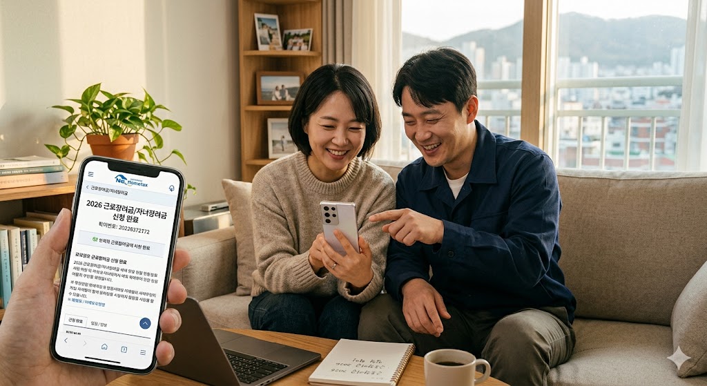 근로장려금 신청을 하는 부부
