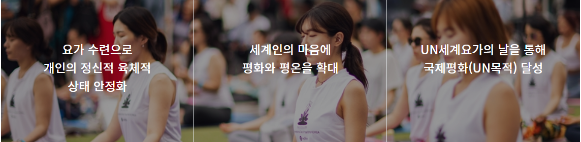 UN세계요가의날 홈페이지 요가사진 이미지입니다.