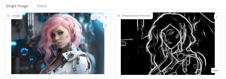 ontrolNet - Softedge pidi 전처리기