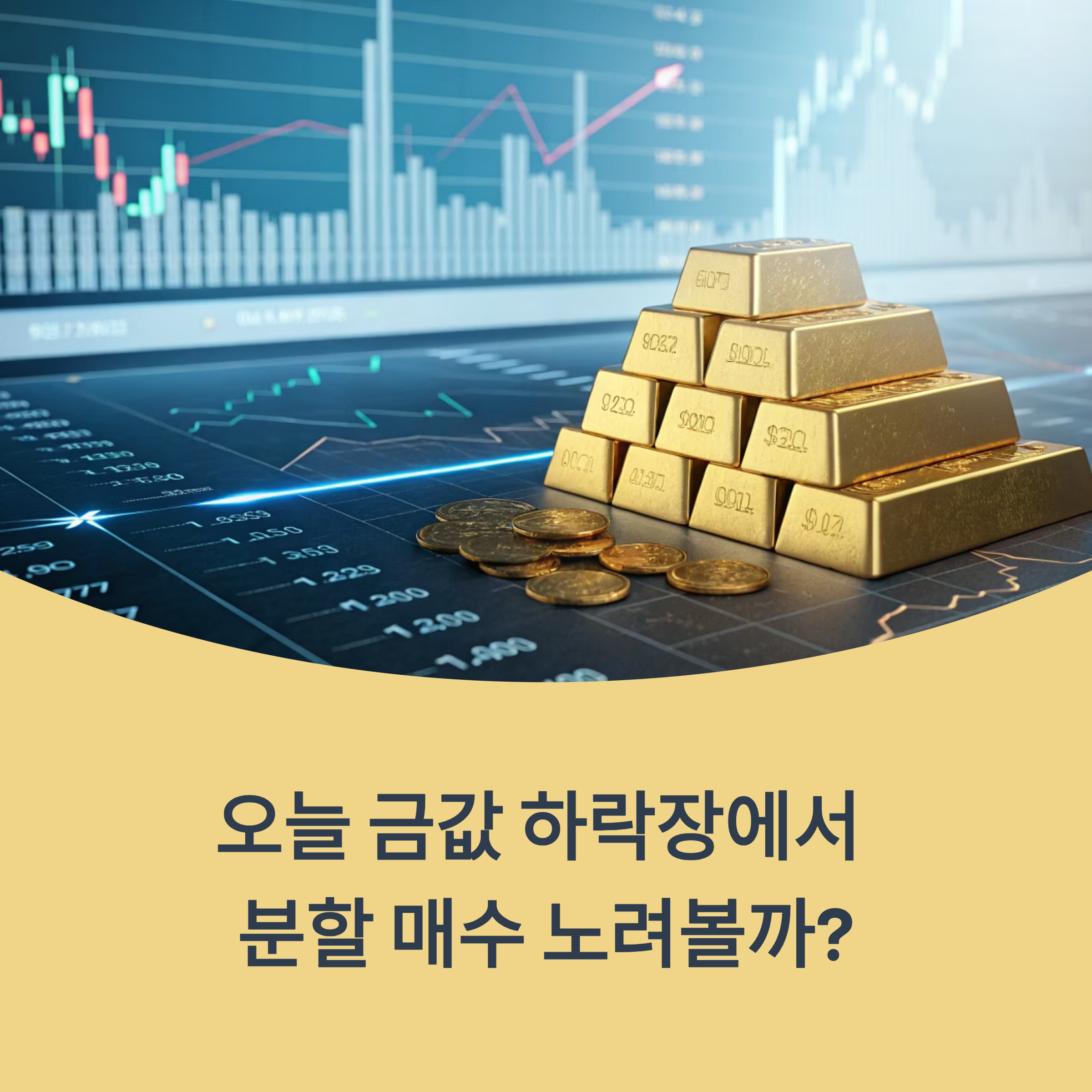 오늘 금값 하락장에서 분할 매수 노려볼까?