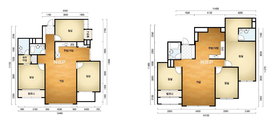 광명 두산위브 트레지움 84형