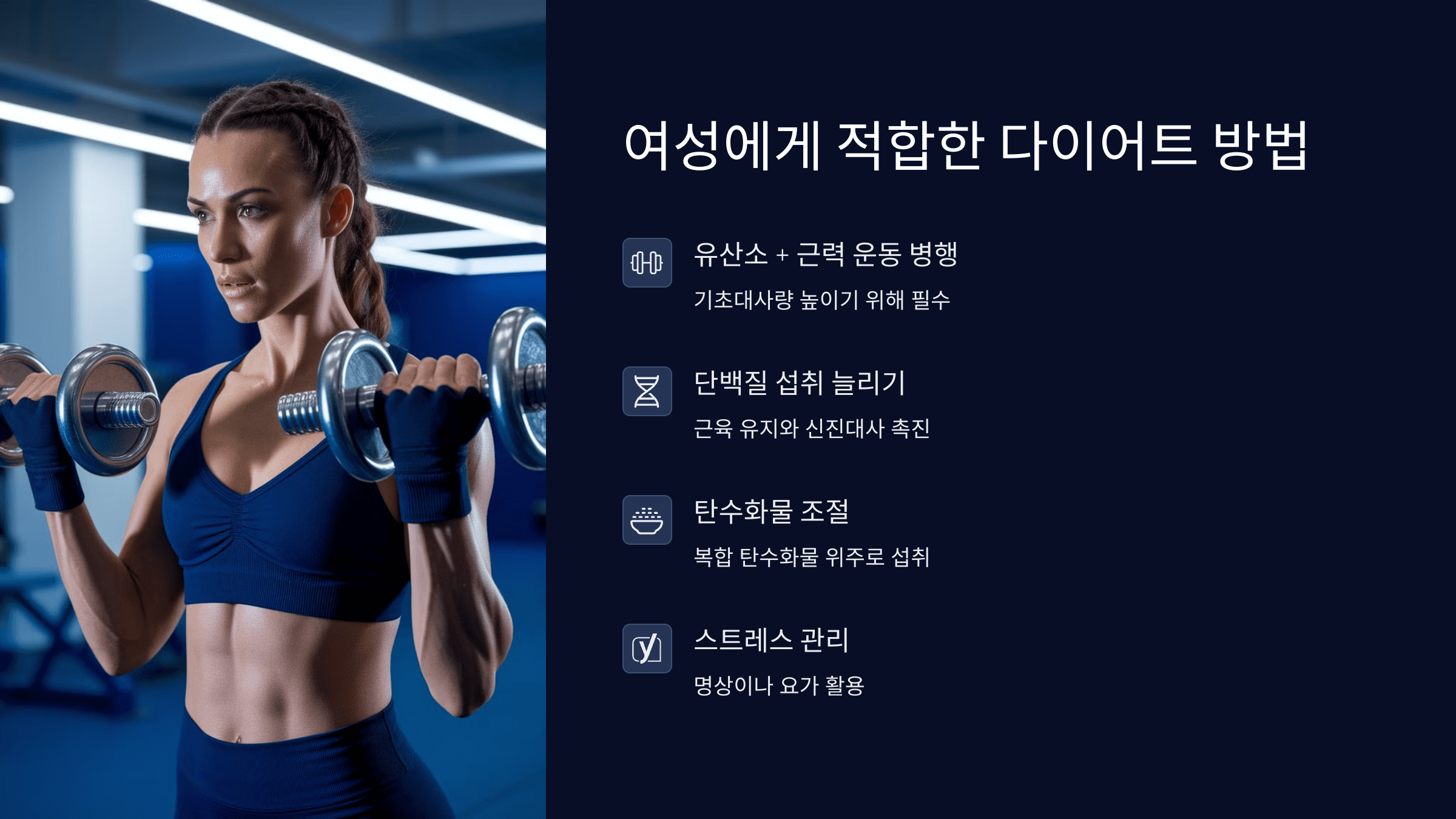 여성에게 적합한 다이어트