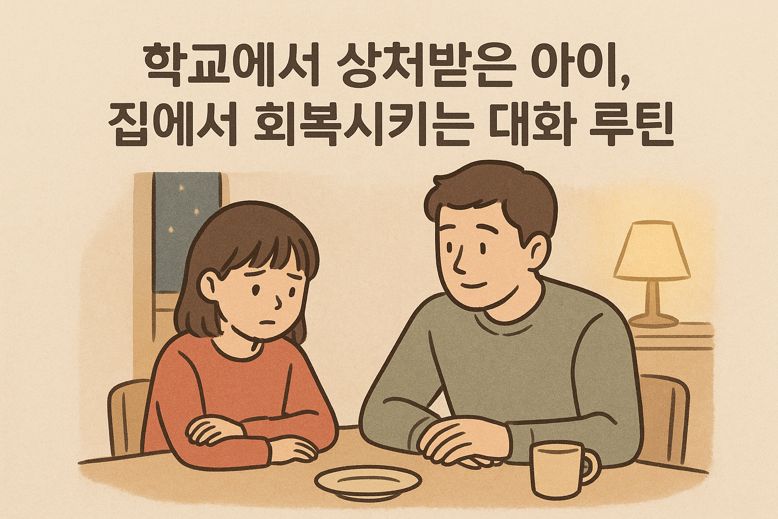 학교에서 상처받은 아이, 집에서 시작되는 마음 회복 루틴